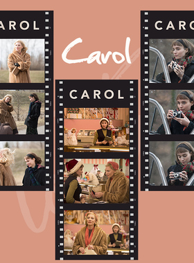 卡罗尔电影胶片卡片装饰书签纸礼物纪念周边半透明海报