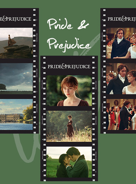 傲慢与偏见电影胶片卡片装饰书签纸礼物纪念周边半透明海报