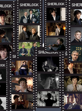 Sherlock神探夏洛克胶片卡片装饰书签纸礼物纪念周边半透明