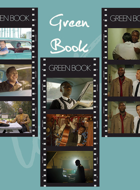 绿皮书电影胶片卡片装饰书签纸礼物纪念周边半透明海报收藏