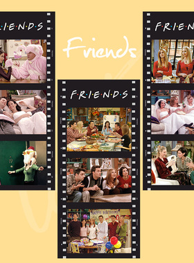 Friends老友记美剧胶片卡片装饰书签纸礼物纪念周边半透明海报