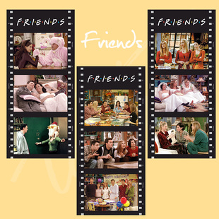 Friends老友记美剧胶片卡片装饰书签纸礼物纪念周边半透明海报