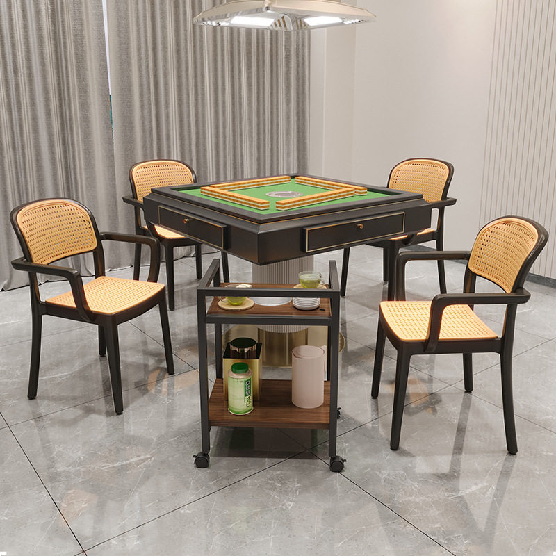 棋牌室麻将椅椅子四把一套家用图片