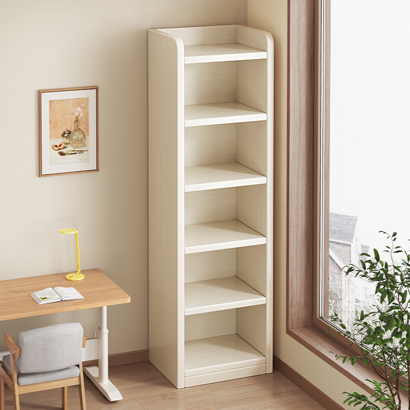 落地窄缝转角书架收纳柜