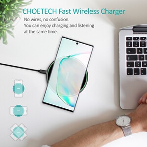 CHOETECH 15W手机无线充电快充板带交流适配器澳洲发货单件包邮