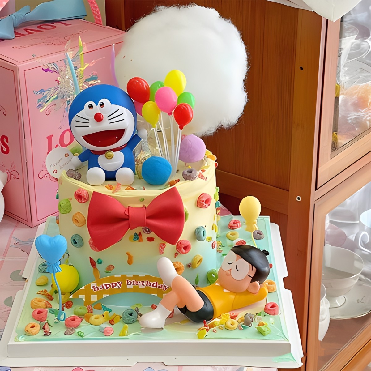 网红ins儿童生日蛋糕装饰摆件大雄蓝胖子哆啦A梦主题公仔卡通插件,节庆用品/礼品,节日装扮用品,淘宝优惠券,粉丝福利购,淘宝优惠卷