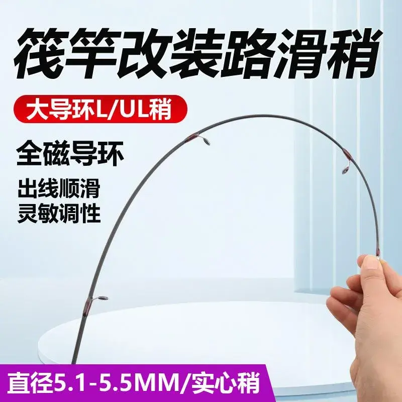 路滑桥筏竿竿稍玻纤软尾岸筏钓杆