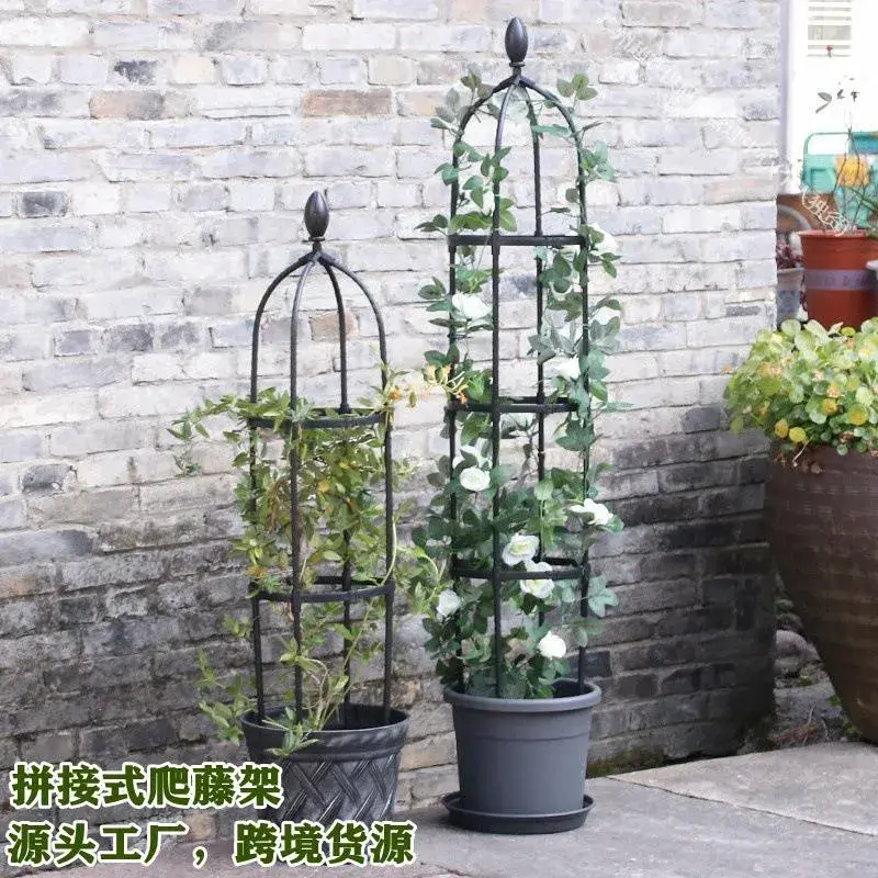 花架爬腾架欧式爬藤月季蔷薇番茄攀爬户外装饰园艺植物支架