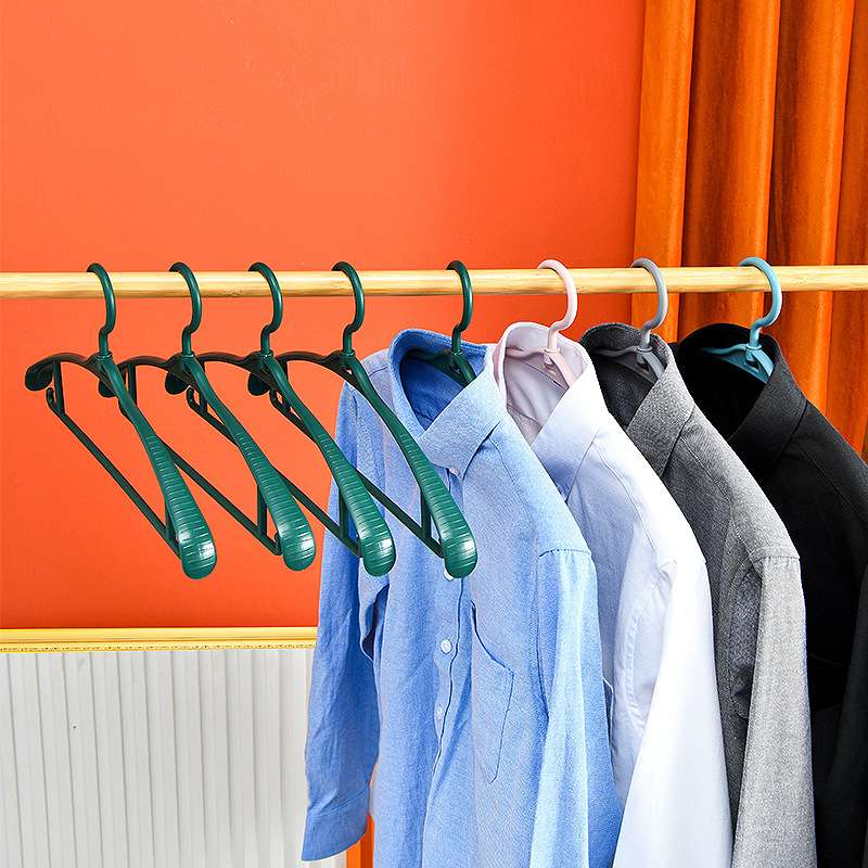 无痕防滑可旋转宽肩塑料晾衣架家用成人孩子衣撑子加粗加厚衣挂