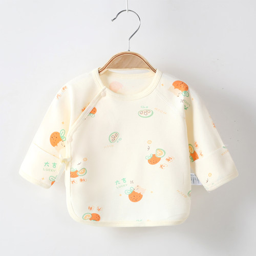 【直播专享】婴儿衣服上衣和尚服纯棉初生春秋宝宝内衣无骨半背衣