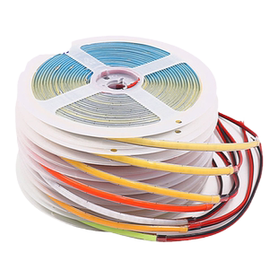 cob灯带12V超窄5mm无光斑超密400灯led自粘线条灯橱柜酒柜线形灯