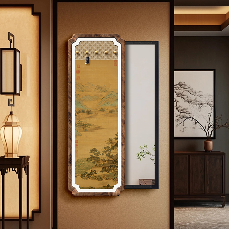 推拉式隐形穿衣镜卧室走廊过道