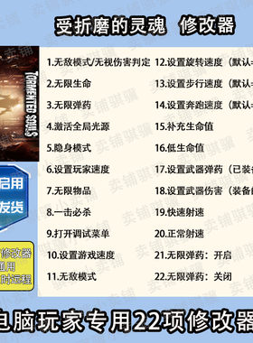 受折磨的灵魂修改器Tormented Soul辅助受折磨的灵魂科技工具单机