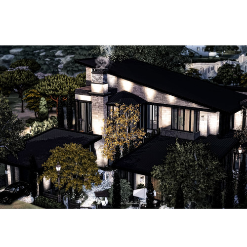 模拟人生4CC房屋mod|安格斯大道|3卧4卫住宅一套带家具40x30|#541