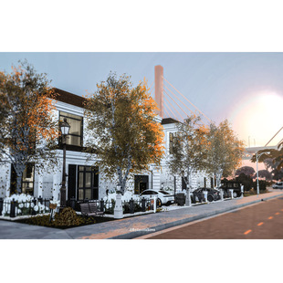 模拟人生4CC房屋mod|联排别墅|6卧6卫|出租住宅带家具|40x20|#506