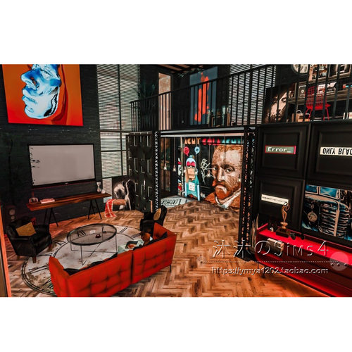 模拟人生4CC房屋mod|LeoHouse|1卧1卫|住宅一套带家具|30x20|#486