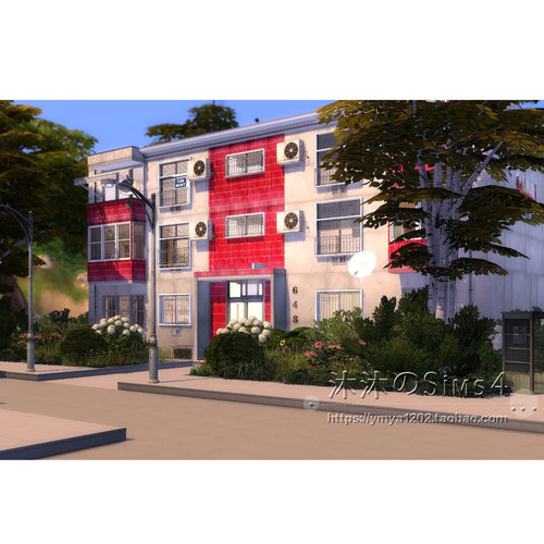 模拟人生4CC房屋mod|TheBlock|9卧9卫|出租住宅带家具|50x50|#379