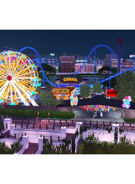 模拟人生4CC房屋mod|游乐园|可互动游玩设施一套带家具64x64|#211