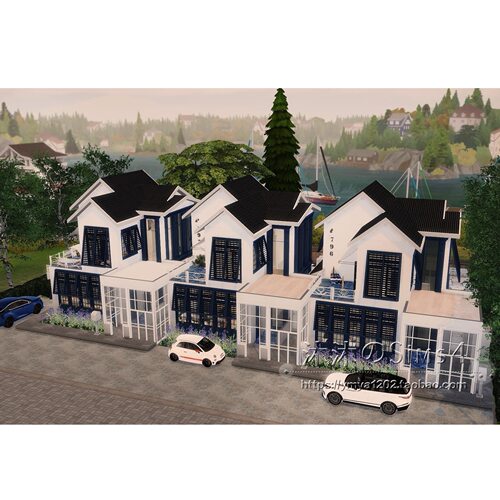 模拟人生4CC房屋mod|罗卡亚出租屋|3卧3卫|住宅带家具|40x30|#416