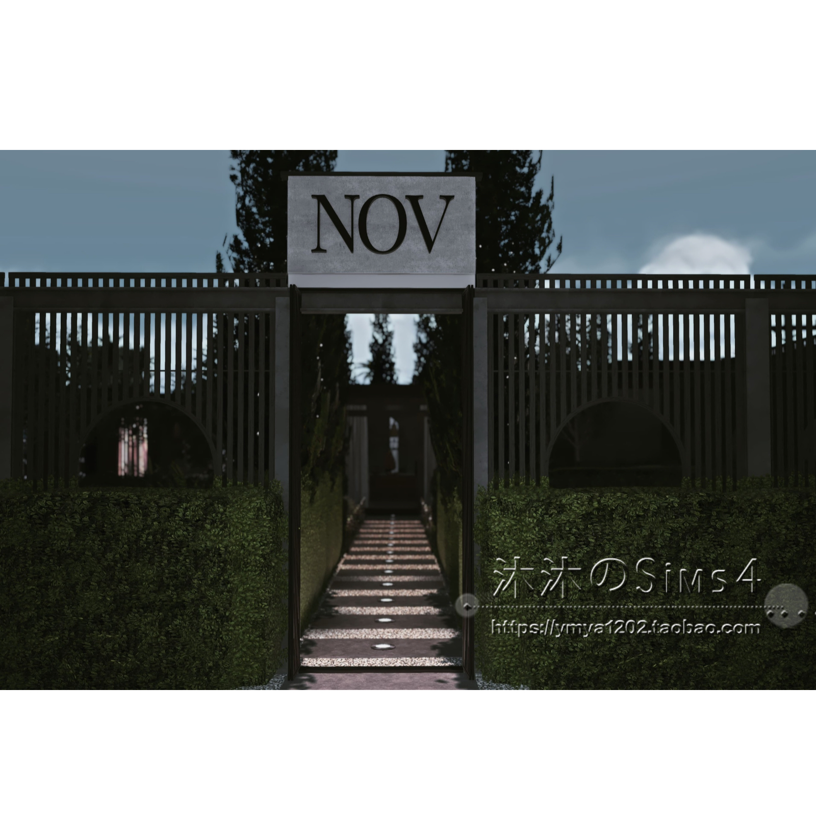 模拟人生4CC房屋mod|NOV|咖啡厅一套带豪华家具|30x30|#550