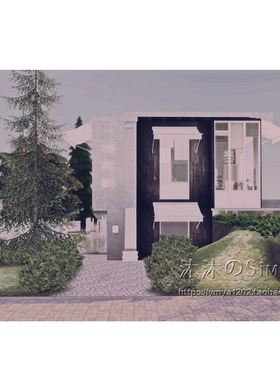 模拟人生4CC房屋mod|Cloe小屋|1卧2卫|住宅一套带家具|40x30|#244