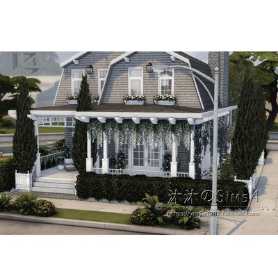 模拟人生4CC房屋mod|RiverSide|1卧2卫|住宅一套带家具20x15|#446