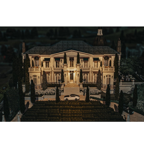 模拟人生4CC房屋mod|劳伦庄园|5卧6卫|住宅一套带家具|64x64|#580