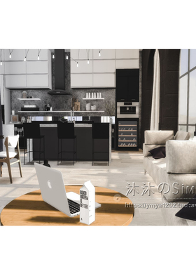 模拟人生4CC房屋mod|三米舒诺1010阿尔托公寓|1卧2卫|带家具|#205