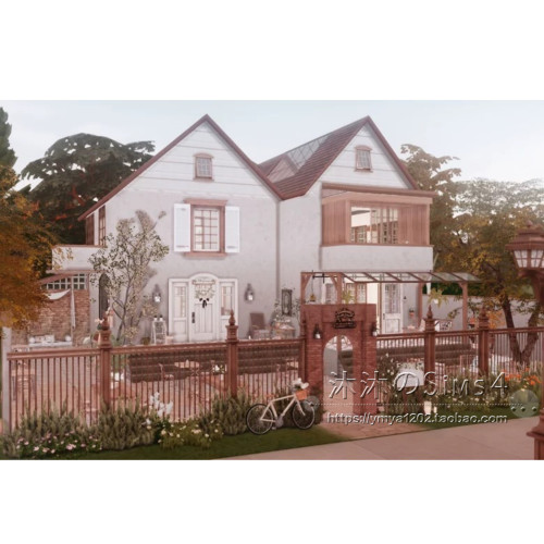模拟人生4CC房屋mod|Essie Cafe|咖啡店一套豪华家具|30x30|#195