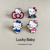 hellokitty可爱凯蒂猫合金胸针猫咪甜美卡通三丽鸥金属徽章配饰