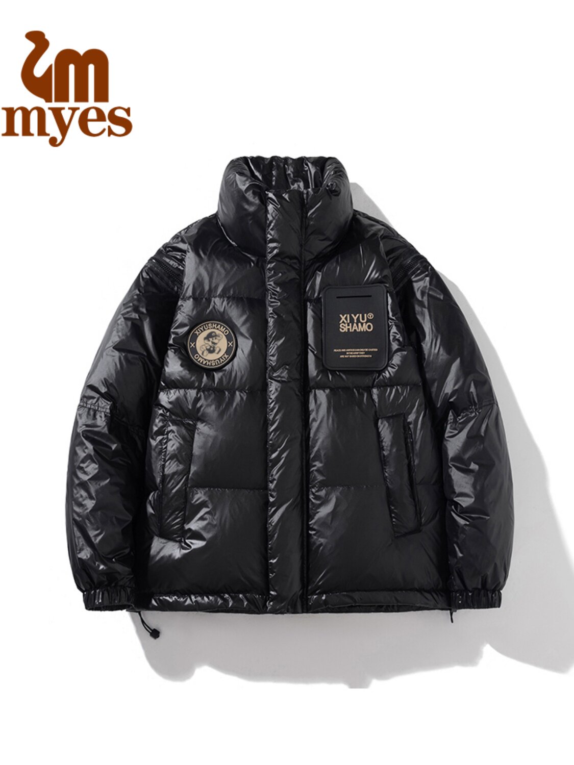 MYES MAKINOSEN DUCK DOWN VEST 남성과 여성을 위한 동일한 스타일 두꺼운 탈착식 슬리브 가볍고 따뜻한 겨울 다운 재킷
