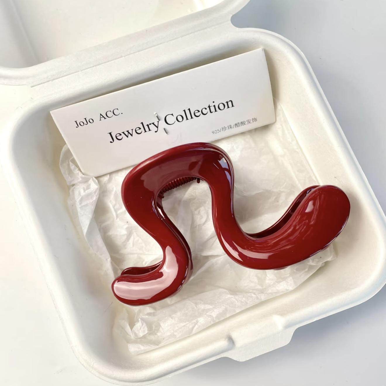 抓夹亚克力简约日韩几字