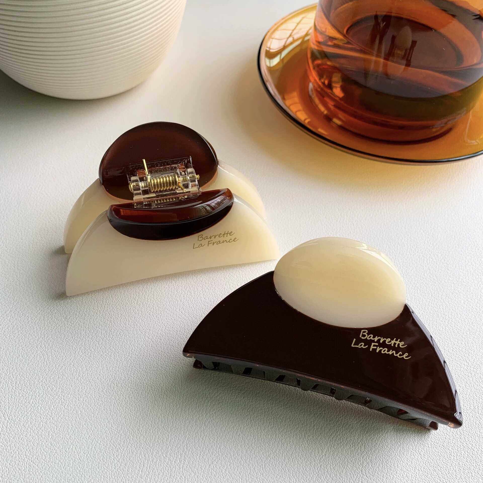 韩式新款加厚款醋酸半圆抓夹鲨鱼夹高级感女后脑勺夹子时尚发夹发