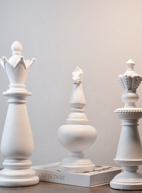 北欧大号轻奢象棋家居摆件软装样板间客厅玄关电视柜摆设装饰品