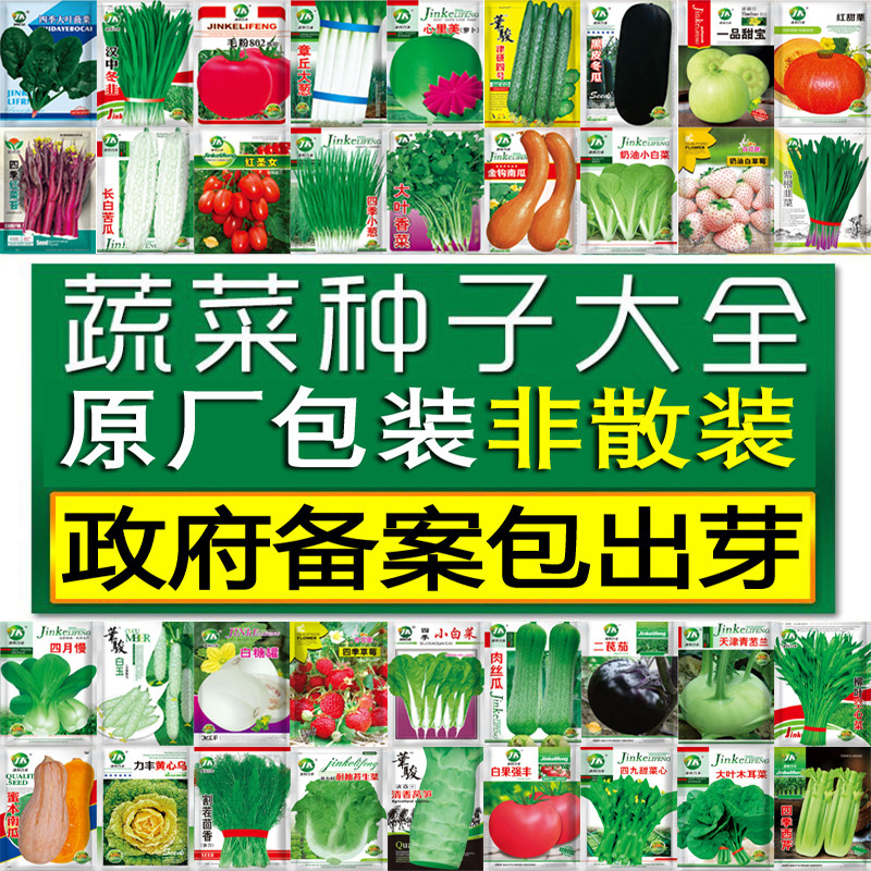 四季蔬菜种子大全青菜黄瓜豆角番茄南瓜家庭阳台菜园种植西瓜种籽