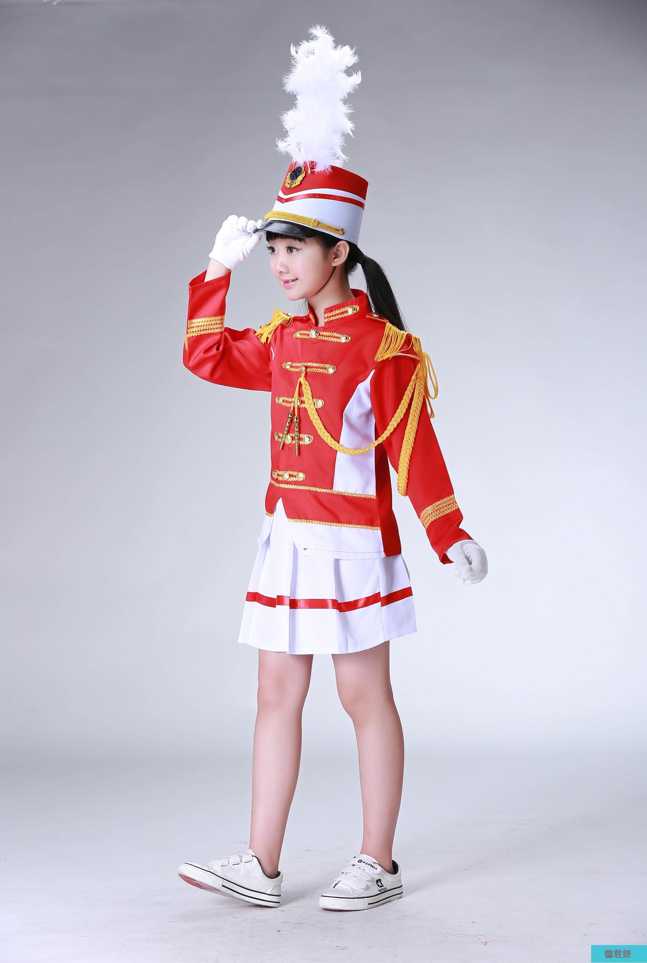 新款鼓号服升旗手服装中小学生少先队员管乐队仪仗队鼓手服