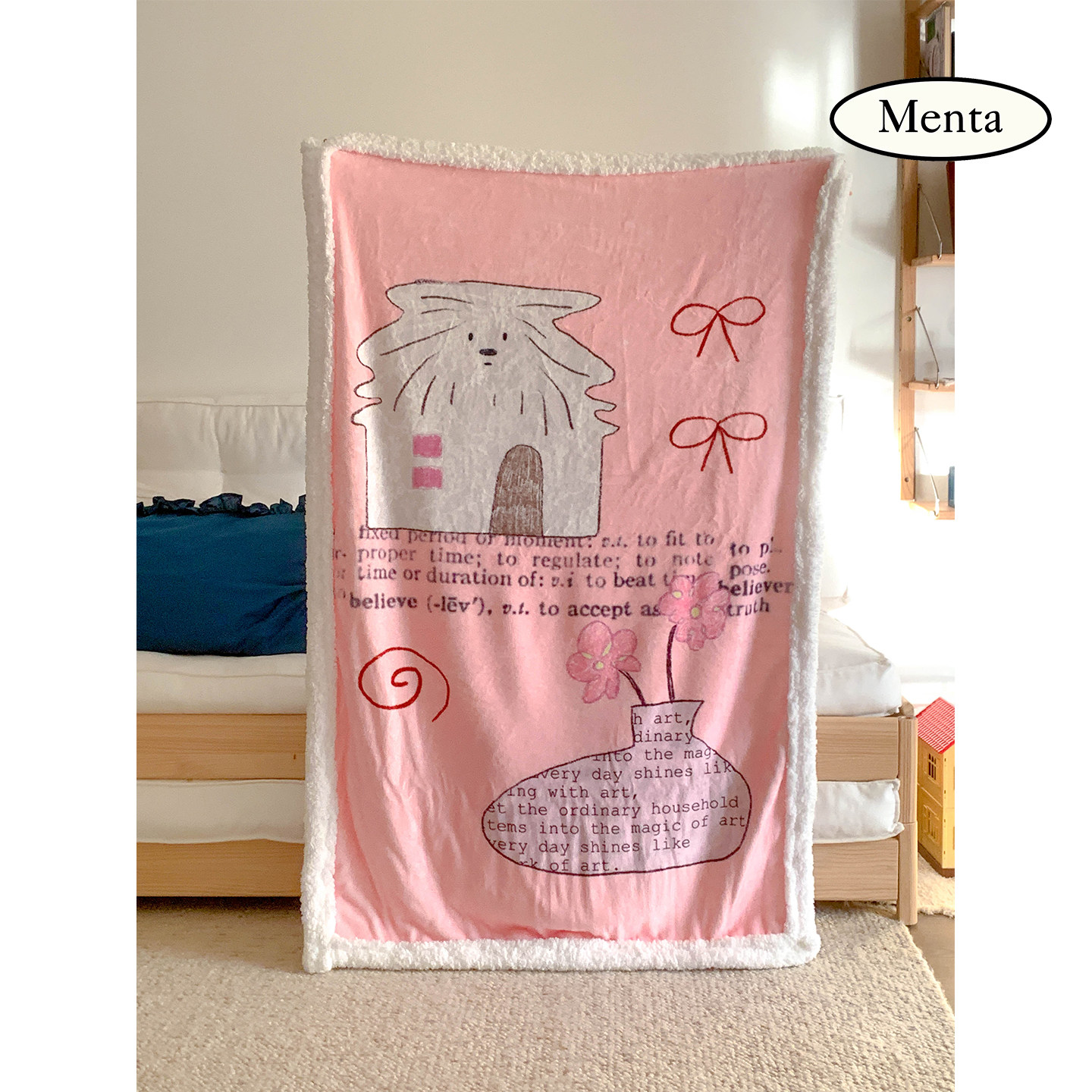 薄荷岛《哈基米》羊羔绒毯子冬季加厚款办公室沙发午睡毯保暖毛毯,床上用品,休闲毯/毛毯/绒毯,淘宝优惠券,粉丝福利购,淘宝优惠卷