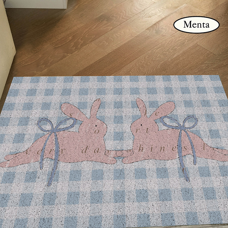 MENTA “蝴蝶结”原创趣味丝圈入户门地垫门厅玄关脚垫地毯耐脏
