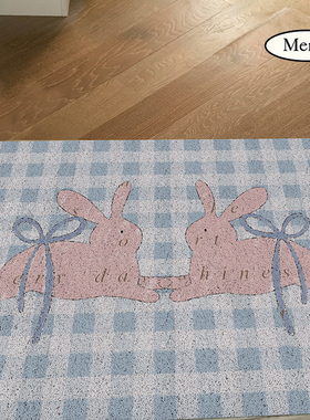 MENTA “蝴蝶结”原创趣味丝圈入户门地垫门厅玄关脚垫地毯耐脏