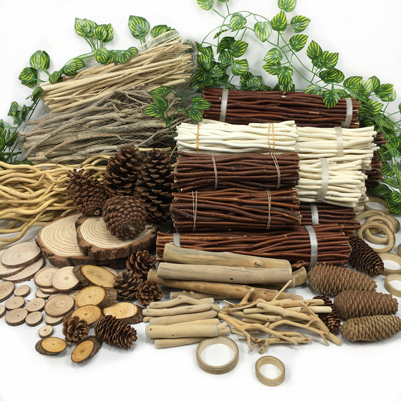 森林系墙面装饰干花草环创材料