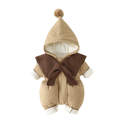 韩系婴儿冬装女宝宝棉服