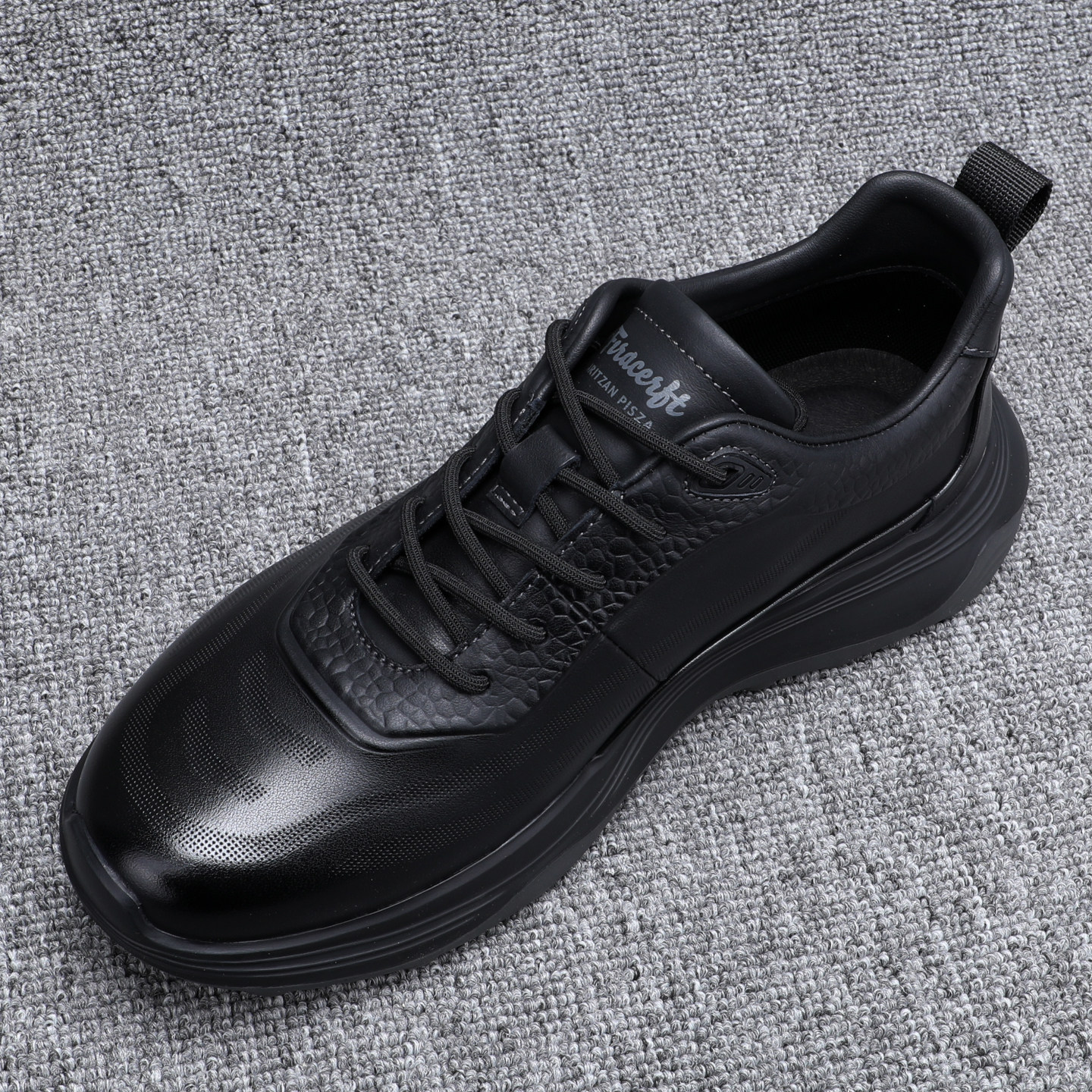 时尚休闲男鞋2026春季新款透气百搭真皮运动板鞋防滑男士老爹鞋男,流行男鞋,休闲板鞋,淘宝优惠券,粉丝福利购,淘宝优惠卷