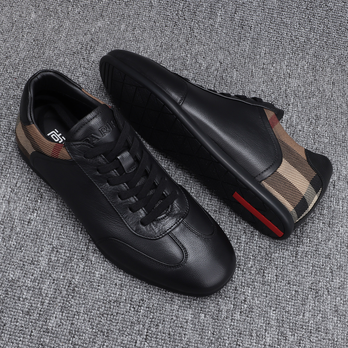 广州真皮男鞋2025秋季新款时尚百搭平底休闲鞋男软底轻便系带板鞋