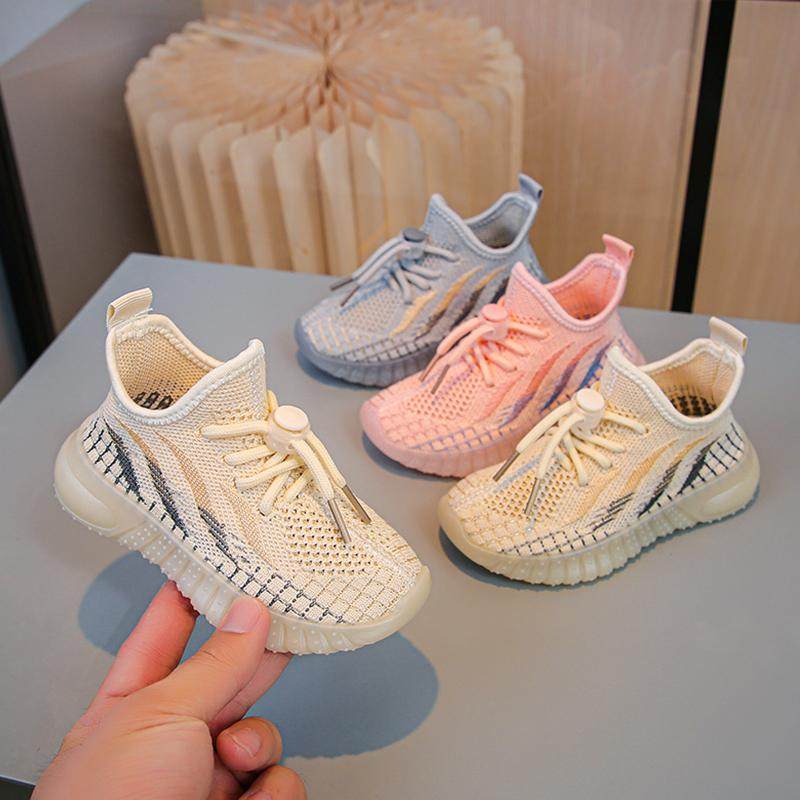 儿童椰子鞋透气飞织网面运动鞋