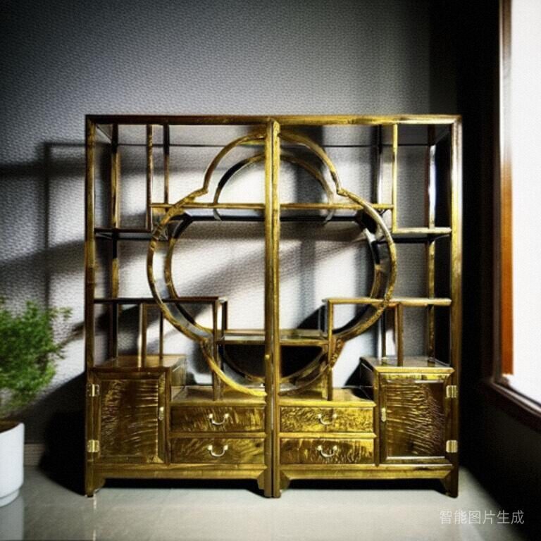 新品金丝楠木阴沉木博古架明清古典中式实木家具多宝阁茶具架