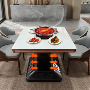 天然气取暖炉烤火炉取暖桌子燃气取暖炉气电两用天然气取暖器家用