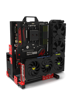 开放机箱 散热 多水冷 风冷 ATX EATX MATX ITX 主板通用