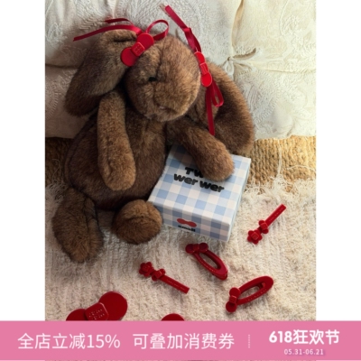 新年红wer醋酸字母发夹