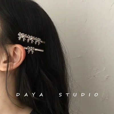 发卡发夹新款秋冬蝴蝶结发饰侧边