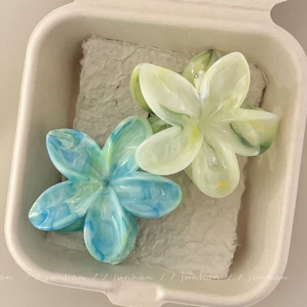 Заколка-крабик, элегантная заколка для волос, акула, аксессуар для волос, в цветочек, новая коллекция